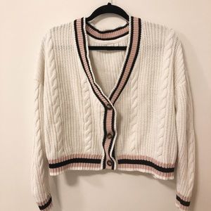 Twik Cropped Cardigan Size Large